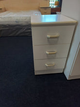 Load image into Gallery viewer, White Bedside Cabinet
