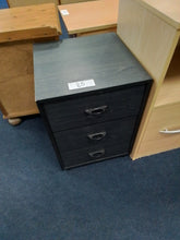 Load image into Gallery viewer, Black Bedside Cabinet
