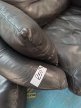 Load image into Gallery viewer, Leather Cuddle Chair &amp; Footstool
