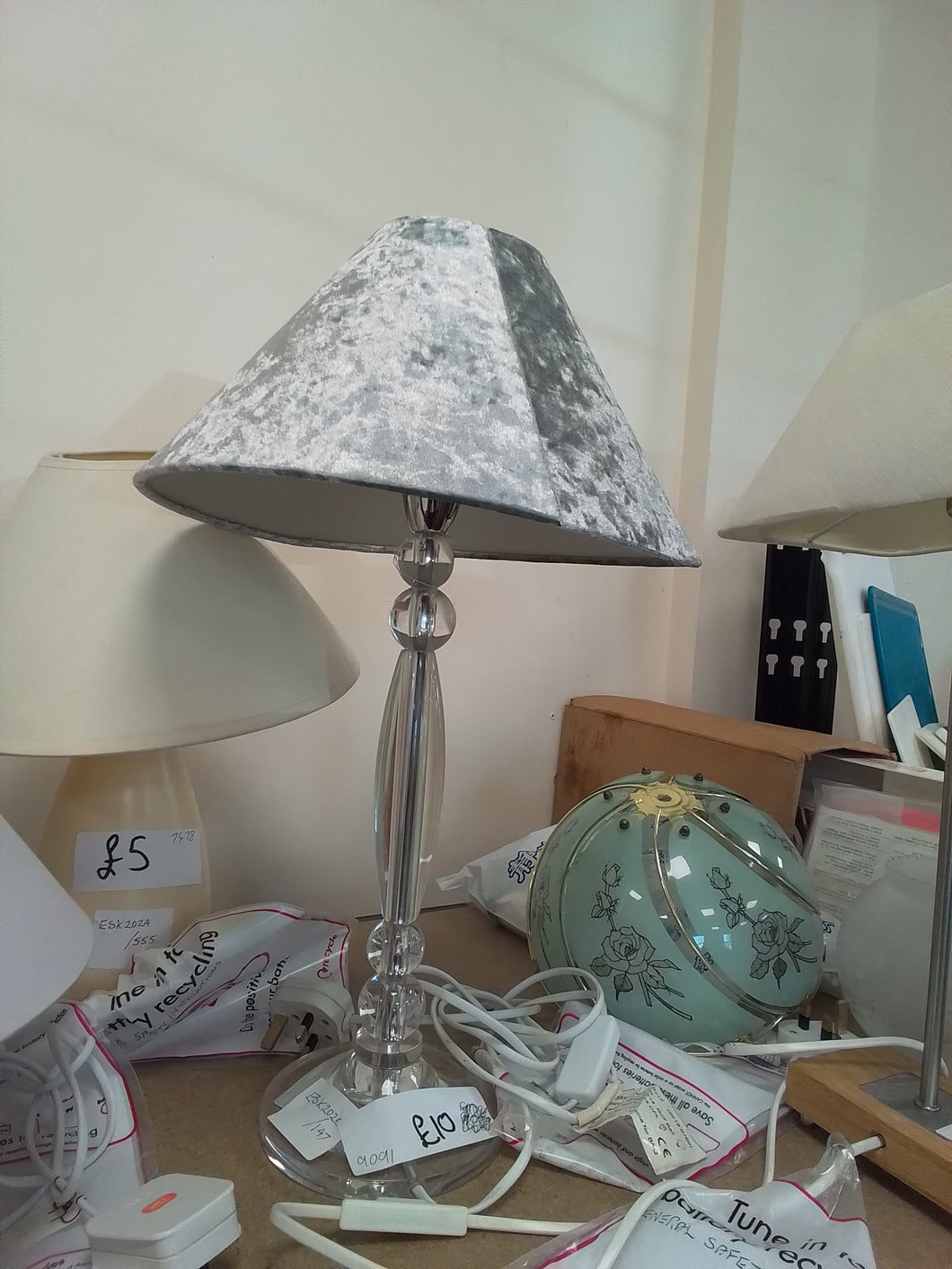 Silver lamp