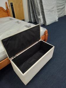 Cream Ottoman