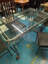 Load image into Gallery viewer, Glass Dining Table &amp; 4 Chairs
