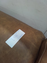 Load image into Gallery viewer, Tan Leather Corner Reclining Sofa
