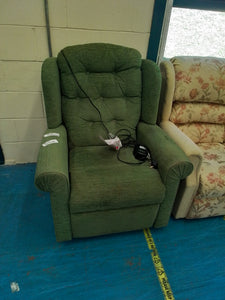 Green Electric Riser Recliner Armchair
