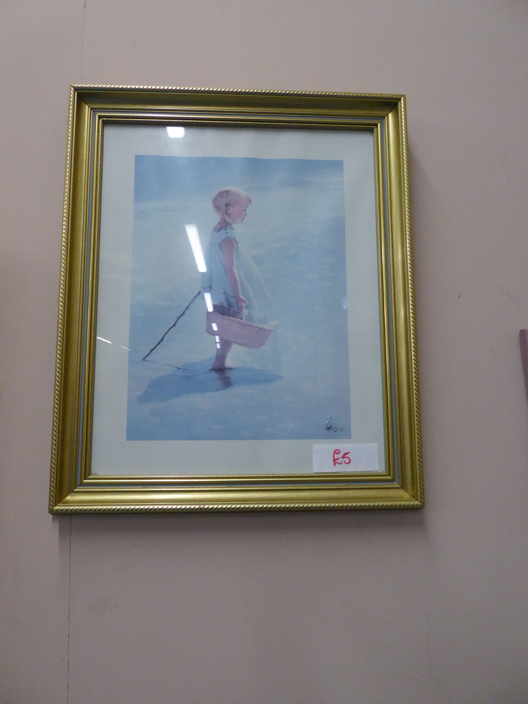 Decorative Print in Gold Frame